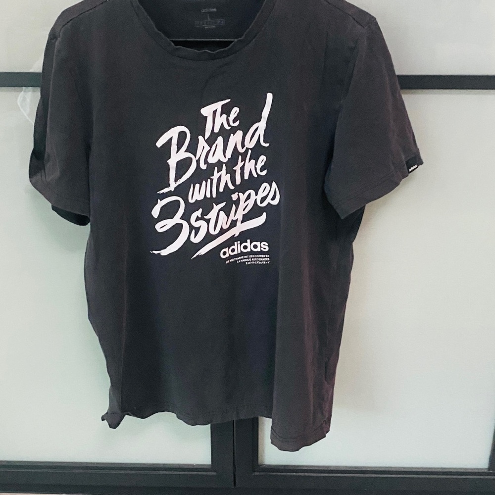 Adidas Black Graphic T-Shirt